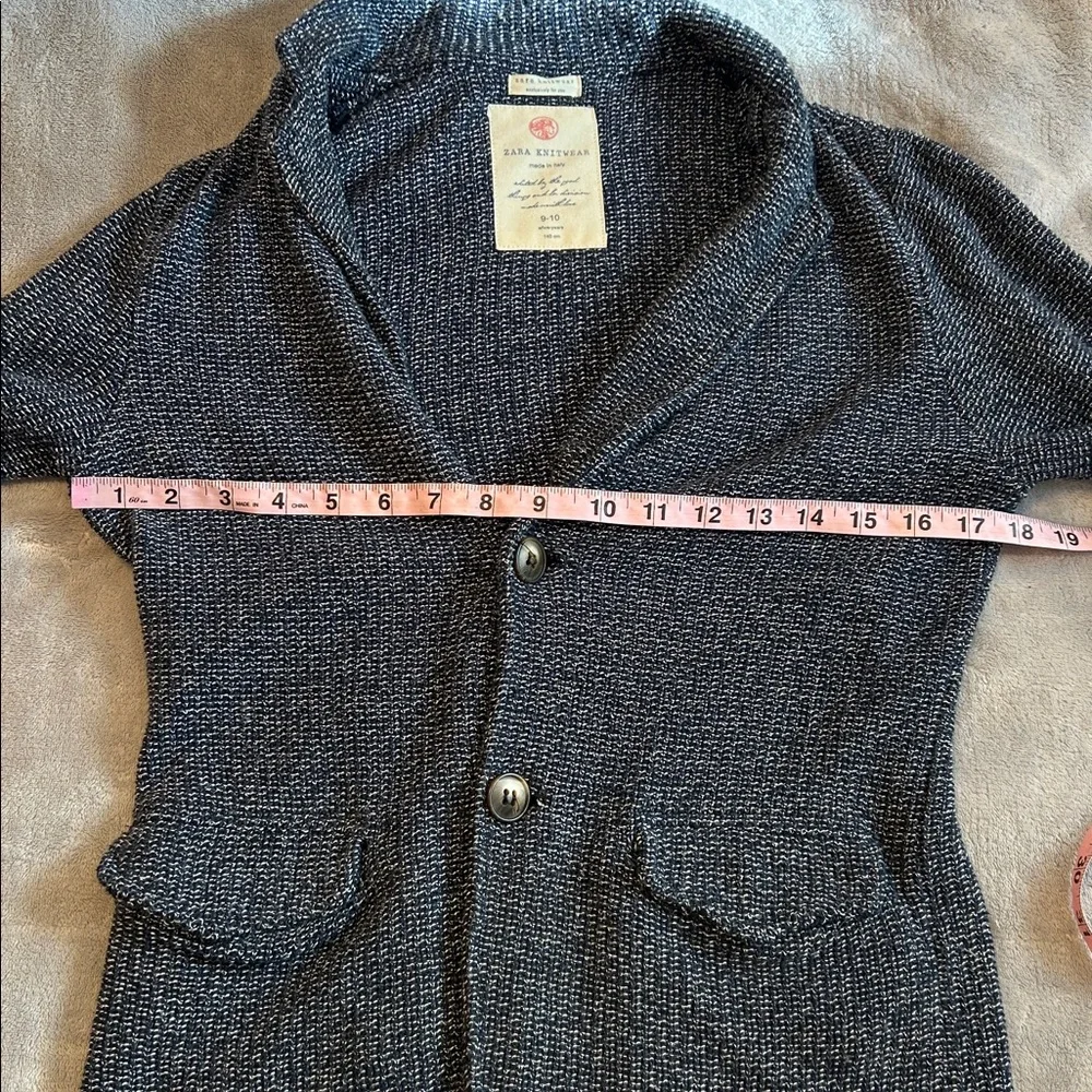 Zara knit blazer with elbow patches